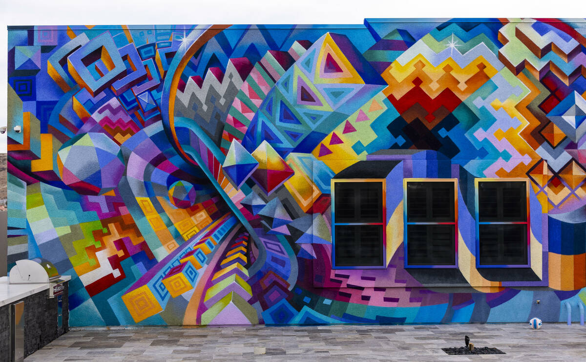 Marketing CEO Brandon Bowsky owns a home that he had a mural painted on its east and north faci ...