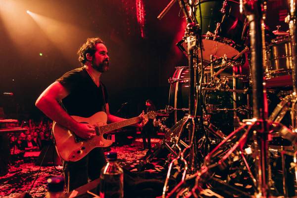 Ronnie Vannucci of The Killers performs at the Chelsea at the Cosmopolitan on Saturday, Dec. 31 ...