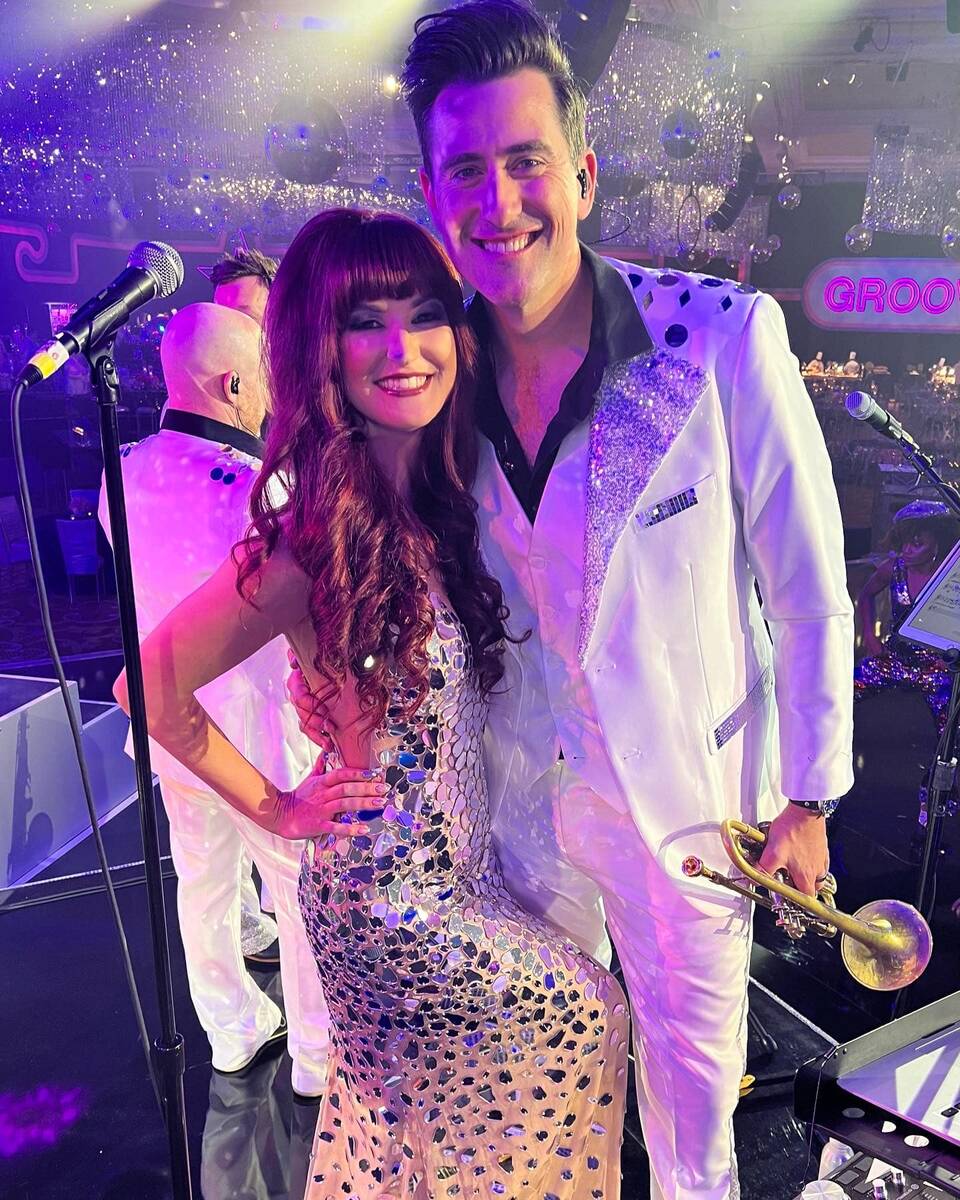 Lisa Marie Smith and Isaac Tubb of Live Music Society, aka LMS, are shown at Wynn Las Vegas, wh ...