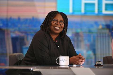 This image released by ABC shows co-host Whoopi Goldberg on the set of the daytime talk series ...