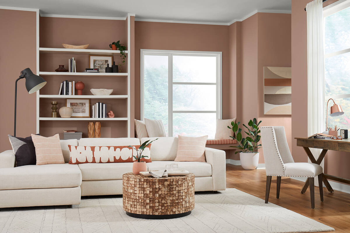 Sherwin-Williams describes its color of the year, Redend Point, as a minimal, earthy hue. (Sher ...