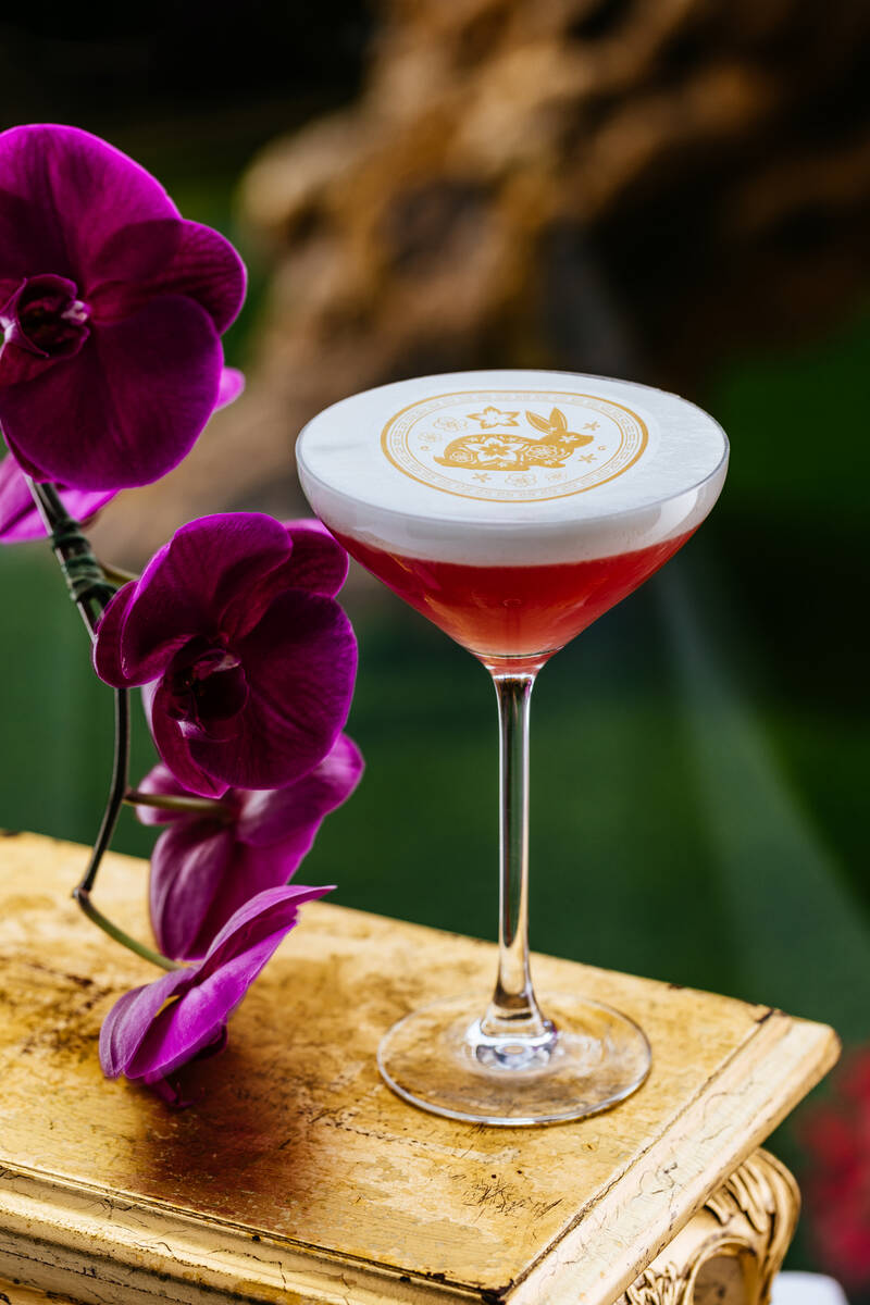 Wing Lei in The Wynn on the Las Vegas Strip is offering this Year of the Rabbit cocktail to mar ...