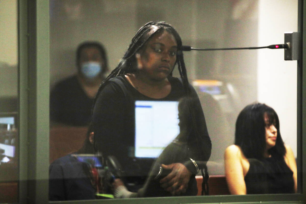 Mykael Terrell stands during her initial appearance on Thursday, Dec. 29, 2022, at the Regional ...