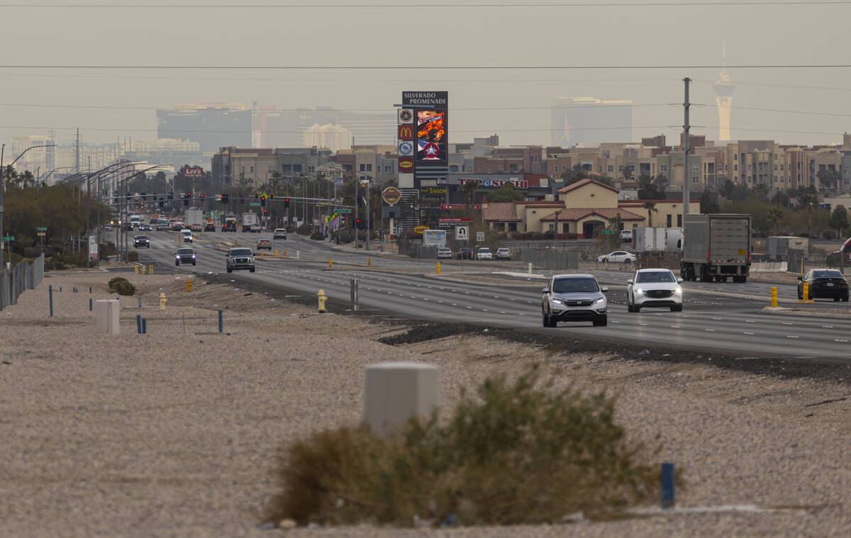 Land recently sold by Station Casinos is pictured off of Las Vegas Boulevard and Cactus Avenue ...