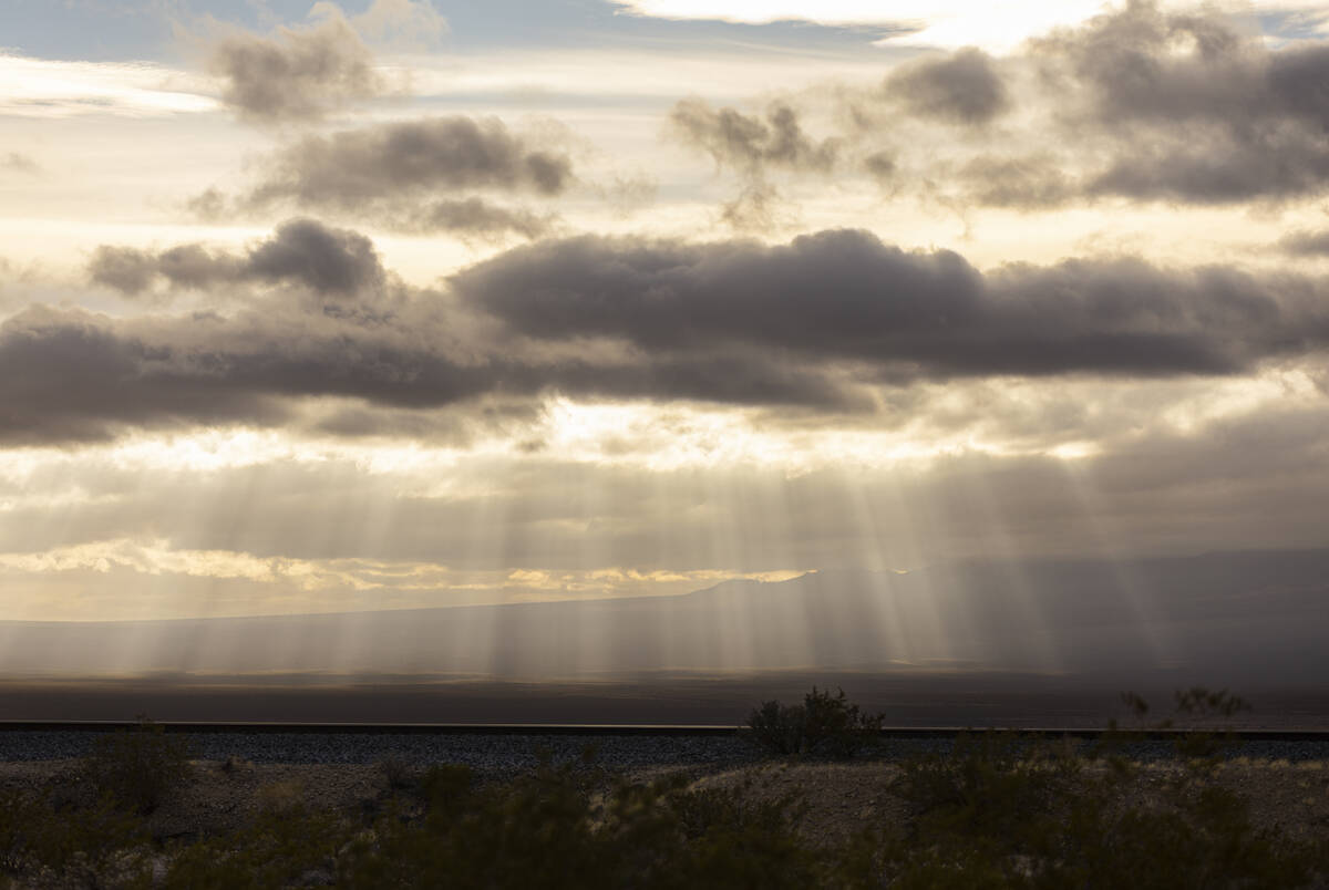 A view looking toward the Mojave National Preserve is seen from Nipton, Calif., a small desert ...