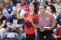 Malia Shoji was hired as UNLV's volleyball coach after serving as the associate head coach at U ...