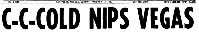 Headline from Jan. 13, 1963.