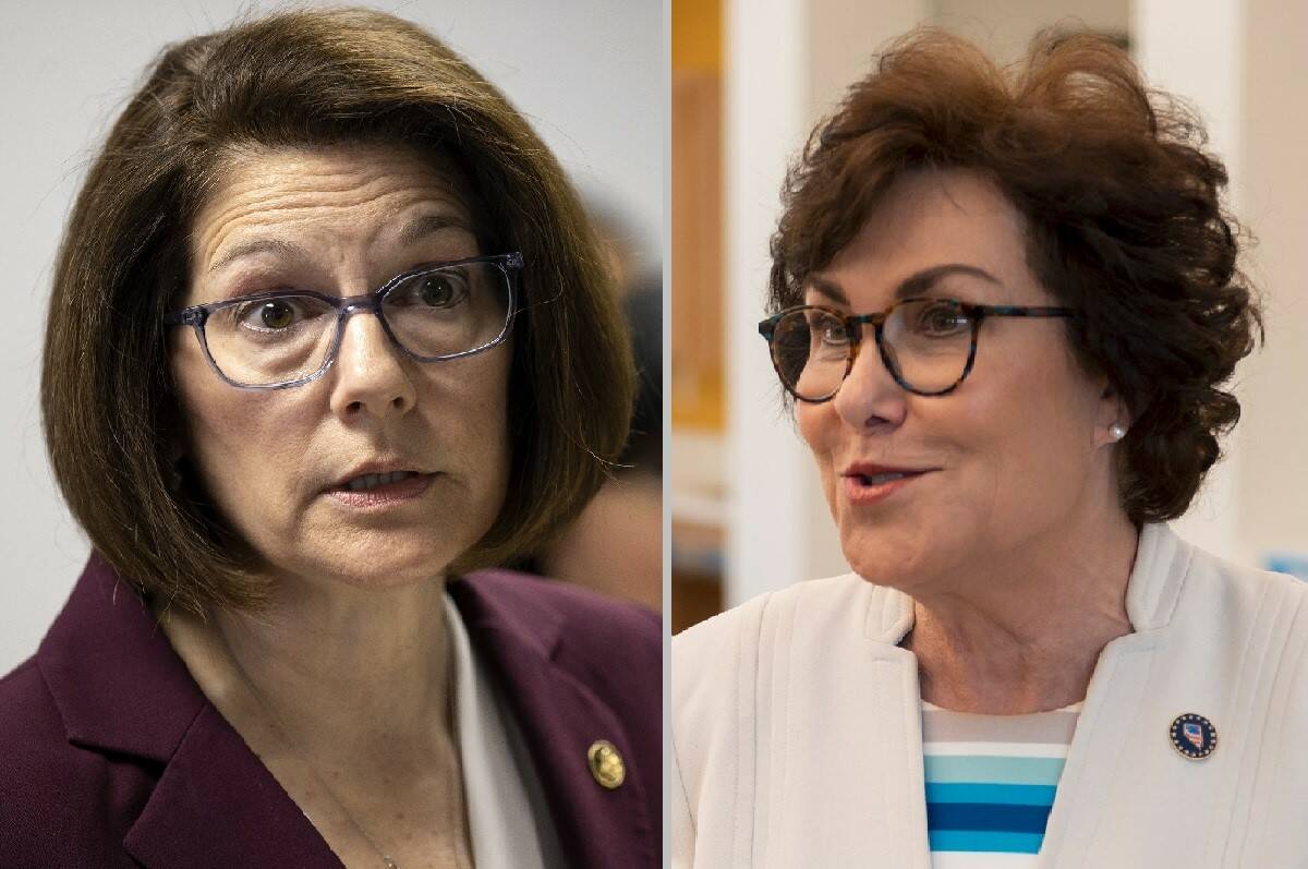 Nevada Sens. Catherine Cortez Masto, left, and Jacky Rosen (Las Vegas Review-Journal)