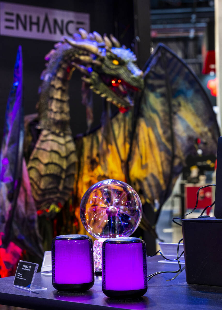 during the opening day of CES 2023 at the Las Vegas Convention Center on Thursday, Jan. 5, 2023 ...