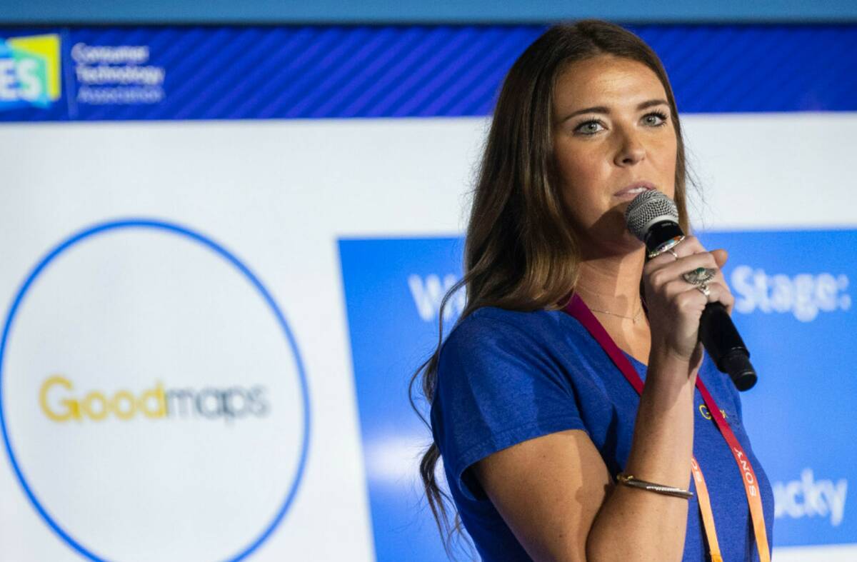 Judges choice winner Evelyn Tichenor, Chief of Staff of GoodMaps, talks about GoodMaps during t ...