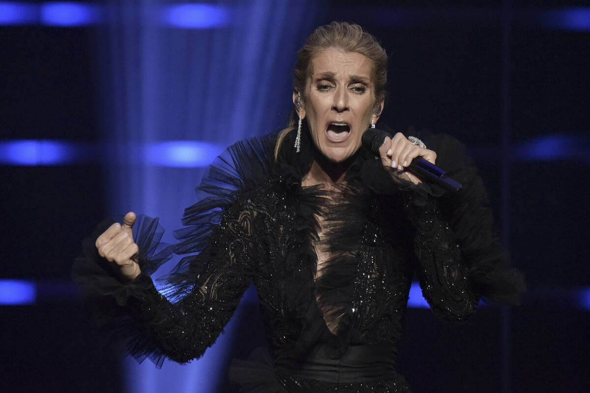 FILE - Celine Dion announces Courage World Tour, set to kick-off on September 18, 2019, during ...