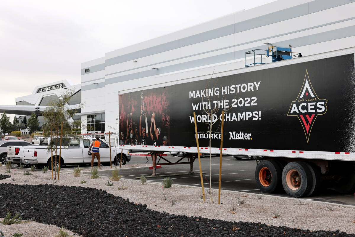 The impressive headquarters of the Las Vegas Aces