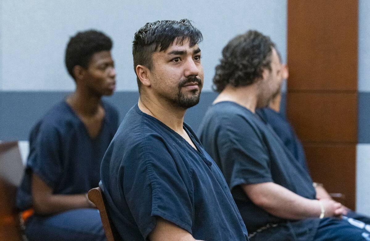 Mohammed Mesmarian, who is facing terror charges, appears in court during his arraignment at th ...