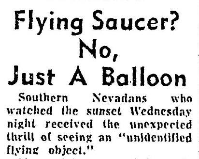 Headline from April 17, 1958.