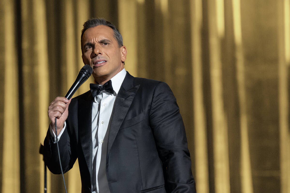 Sebastian Maniscalco performs during the taping of his Netflix concert special "Is It Me?" at E ...
