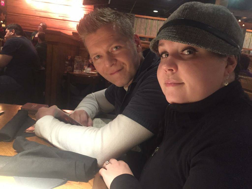 Marie Leatham-Davis and her husband Matthew Davis. (Andrew Leatham)