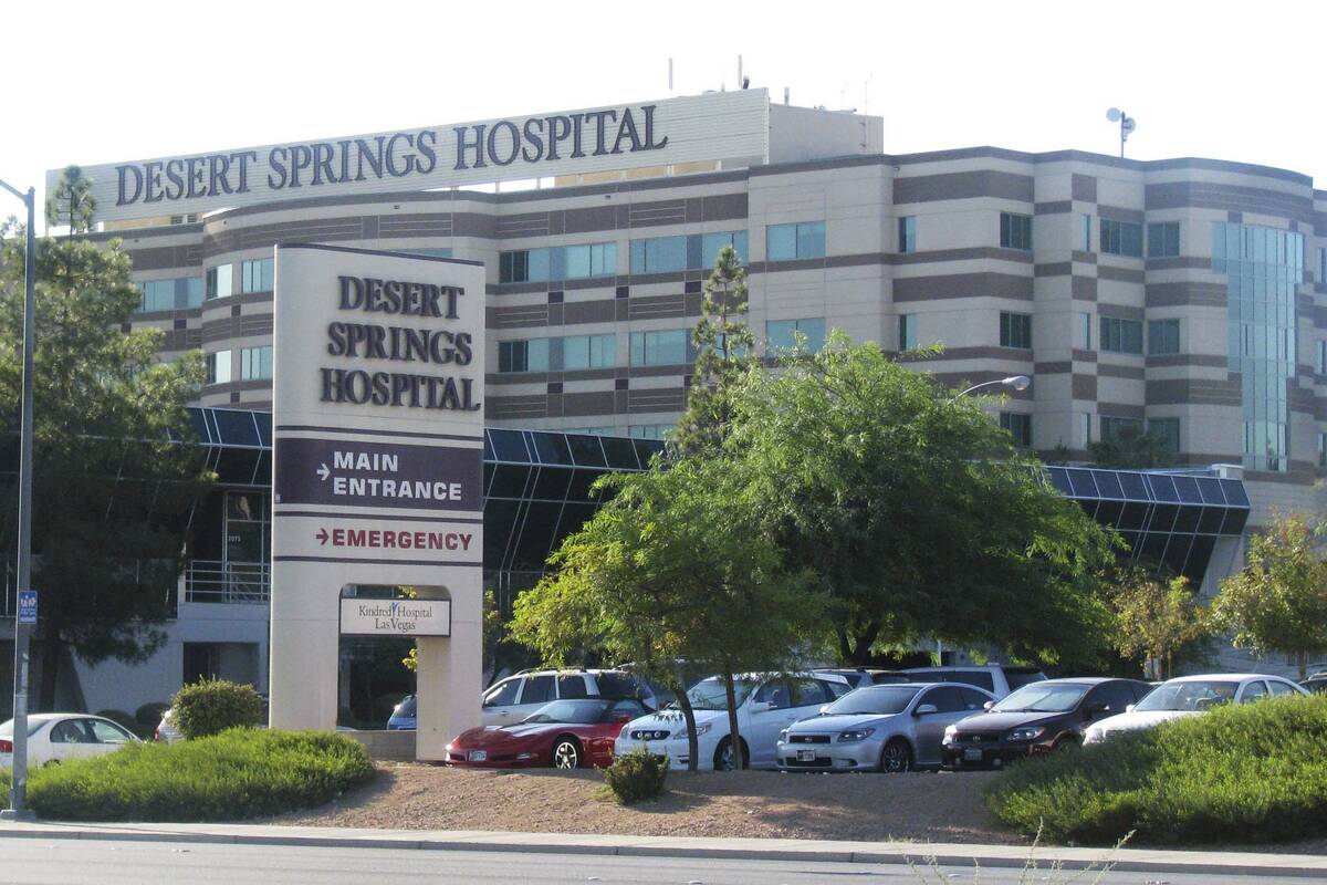 Desert Springs Hospital Medical Center. (Las Vegas Review-Journal file)