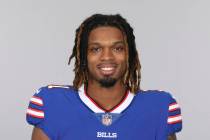 FILE - Damar Hamlin of the Buffalo Bills NFL football team smiles May 12, 2021. Damar Hamlin pl ...