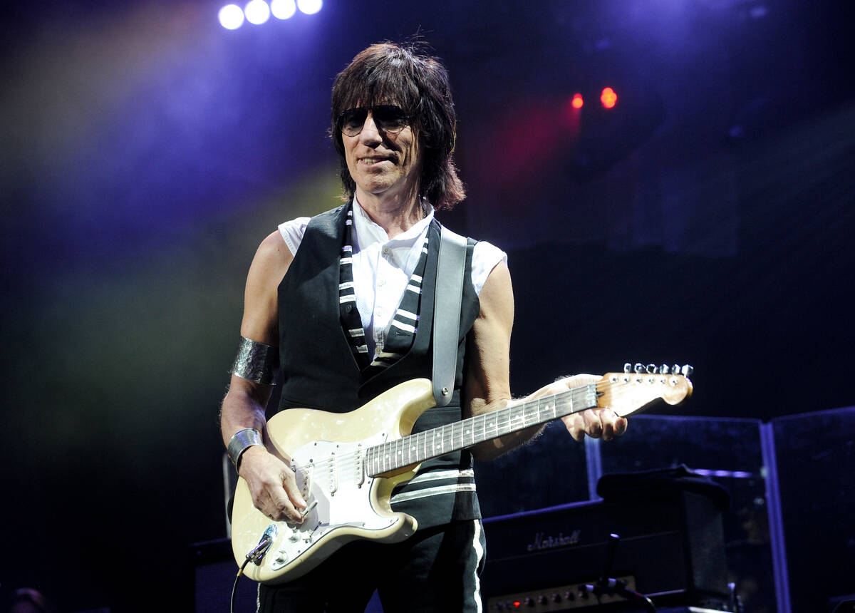 Guitarist Jeff Beck performs in concert at Madison Square Garden on Thursday, Feb. 18, 2010 in ...