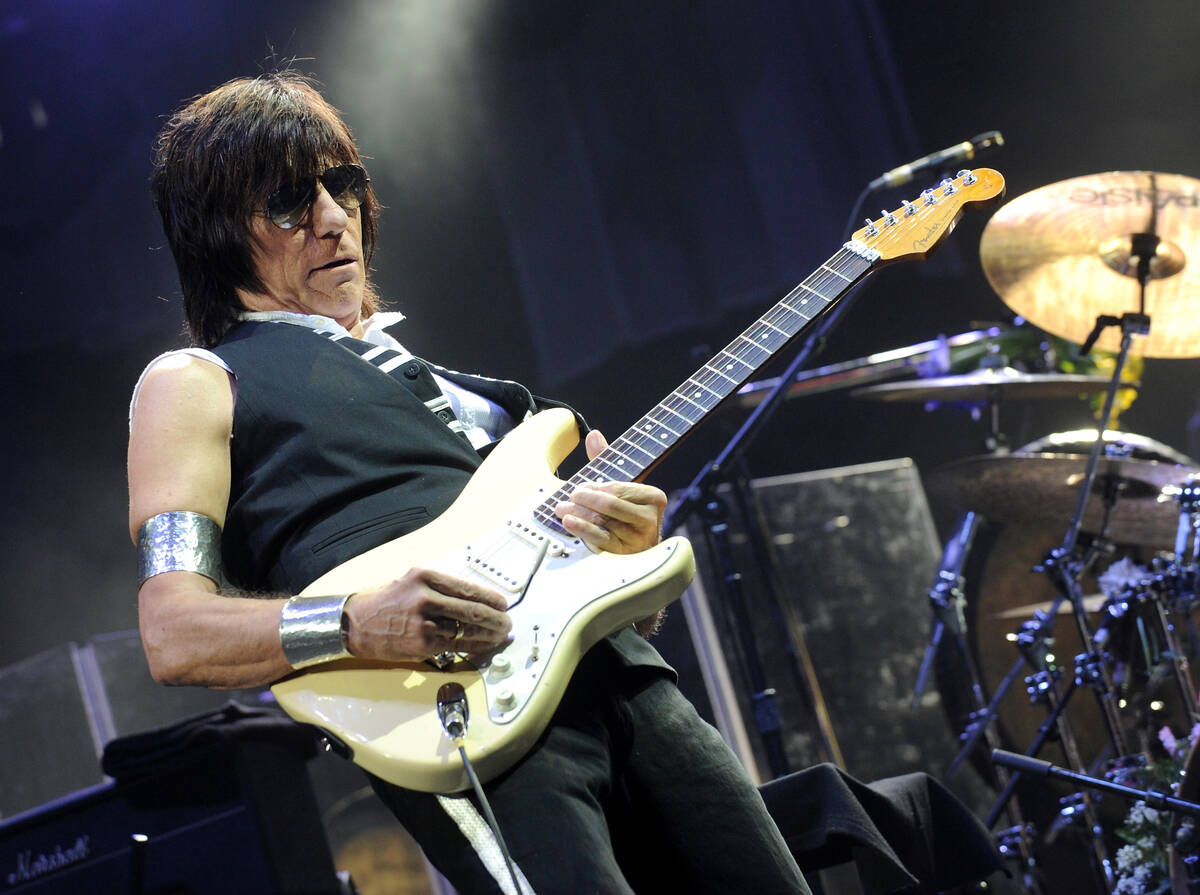 Guitarist Jeff Beck performs in concert at Madison Square Garden on Thursday, Feb. 18, 2010, in ...