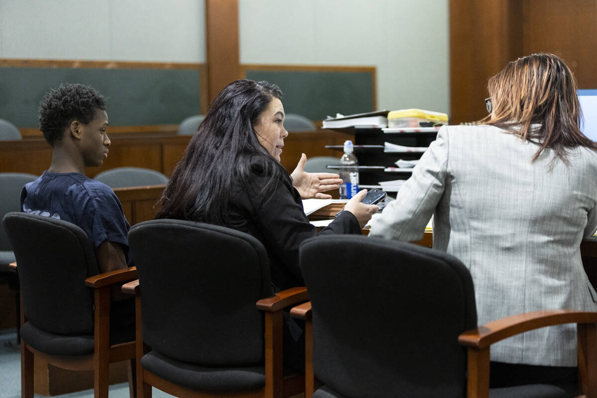 Tavari Pearson, from left, a juvenile accused of attacking a counselor at Spring Mountain Youth ...