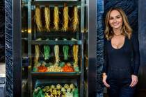 Chef Giada De Laurentiis with some of the homemade pastas at her Giada restaurant in The Cromwe ...