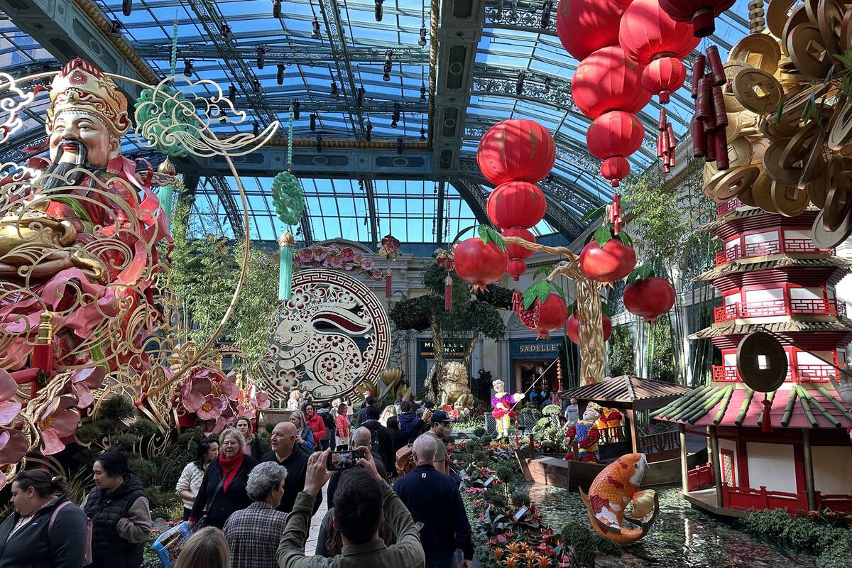 Chinese New Year decorations in Las Vegas