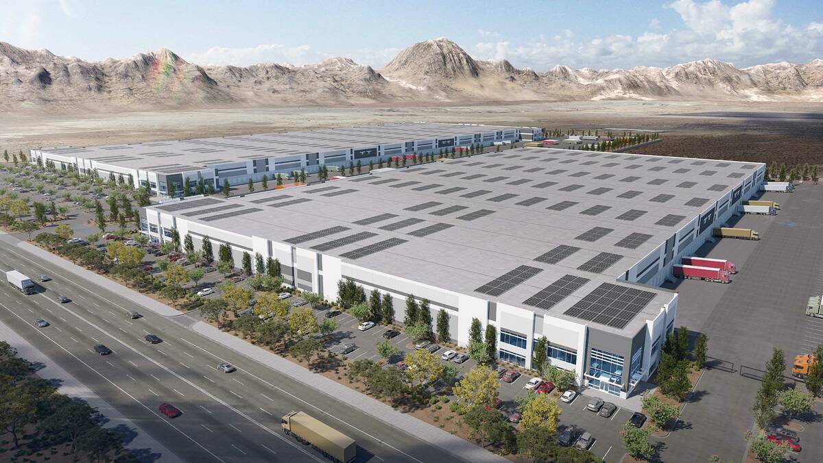 A rendering of DIV Industrial's planned 1.7 million-square-foot project southeast of Las Vegas. ...