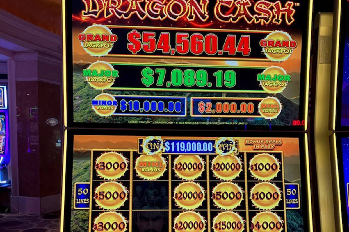 Caesars Palace saw a $119,000 slot machine jackpot in Sunday, Jan. 15. (Caesars Entertainment)