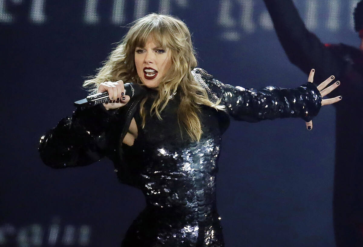 FILE - This May 8, 2018 file photo shows Taylor Swift performing during her "Reputation St ...