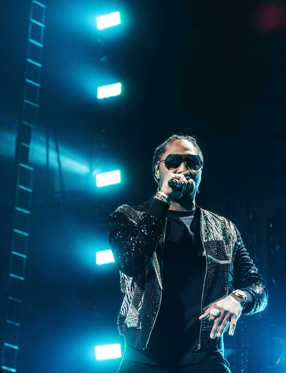 Future performs during the Nobody Safe Tour on Friday, June 30, 2017, at T-Mobile Arena, in Las ...