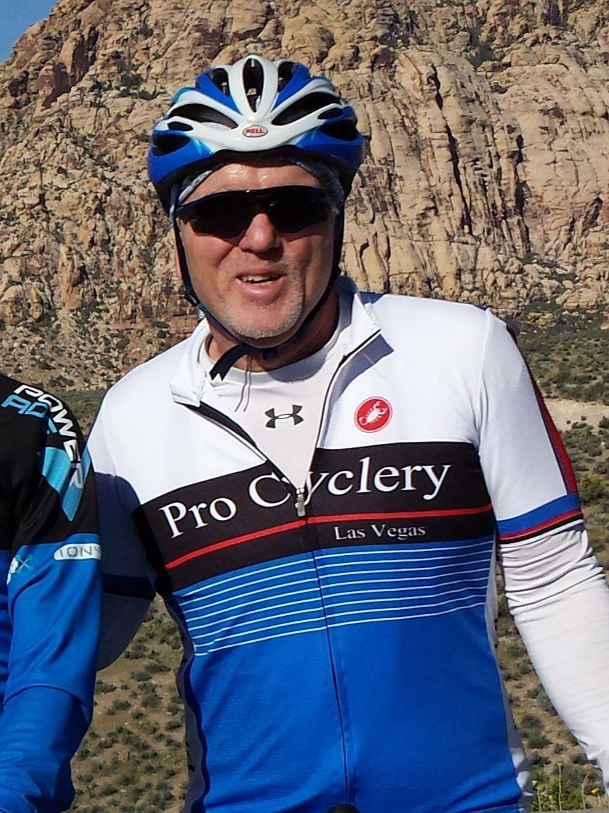 Paul Doyle, 61, stands during a break from one of his many bike outings. He is recovering from ...