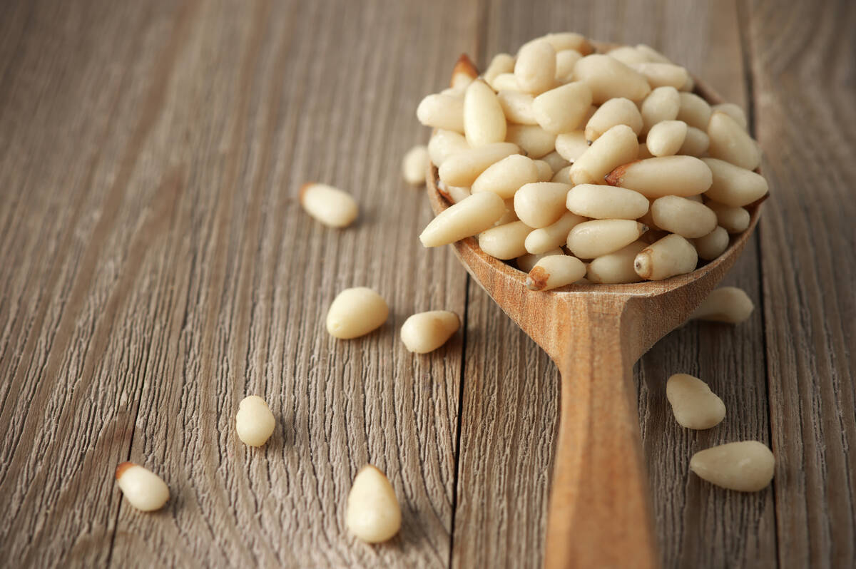 Pine nuts are another rich source of vitamin K, which can help ward off osteoporosis. (Getty Im ...