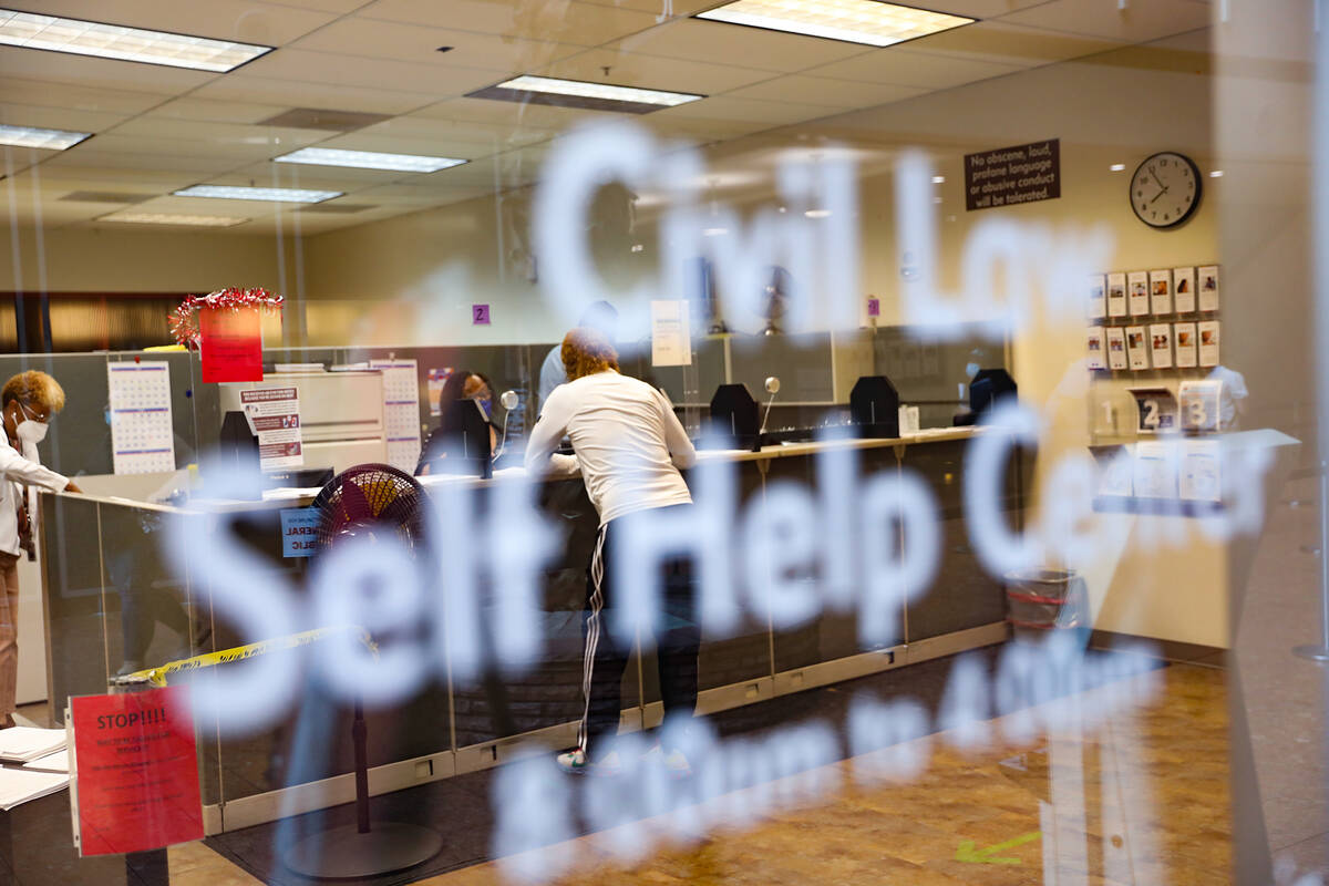 The Civil Law Self Help Center on Monday, June 7, 2021, at the Clark County Regional Justice Ce ...