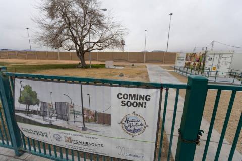 James Gay Park, the future site of the Historic Westside Urban Farm in Las Vegas, is seen on Th ...