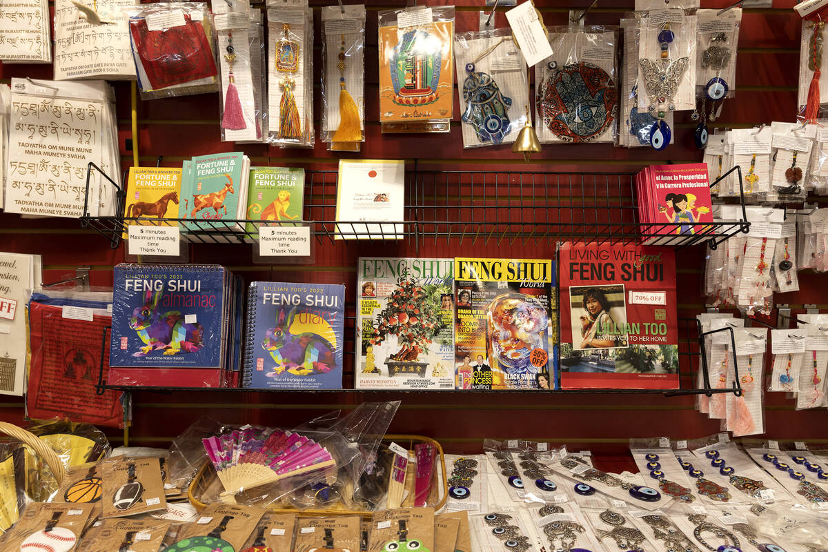 Feng Shui magazines are on sale at World of Feng Shui on Thursday, Jan. 19, 2023, in Las Vegas. ...