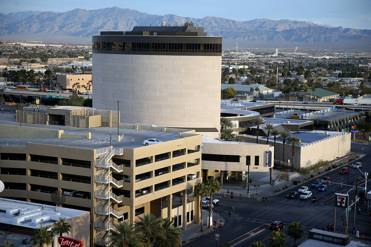 Zappos headquarters in downtown Las Vegas on Cyber Monday, Dec. 2, 2019. (K.M. Cannon/Las Vegas ...