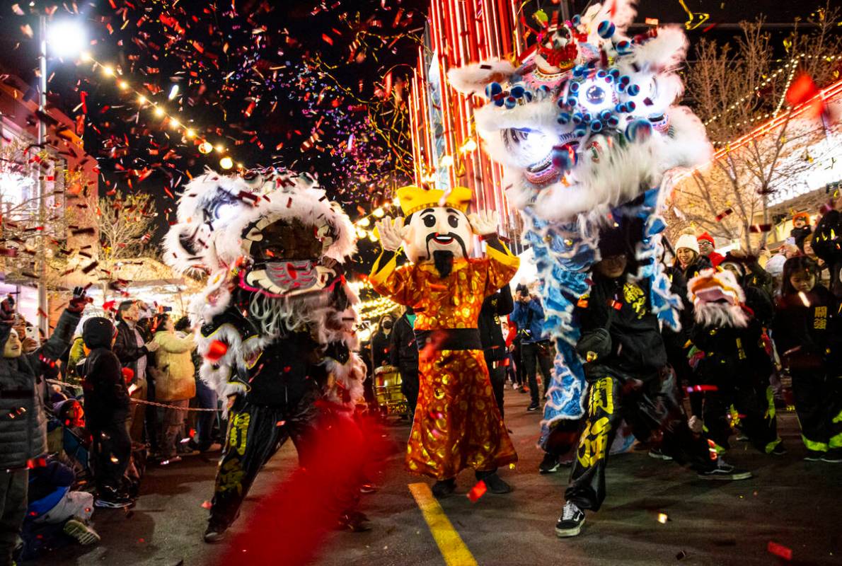 Downtown Summerlin's Lunar New Year Parade on Sunday, Jan. 22, 2023, in Summerlin. (Chase Steve ...