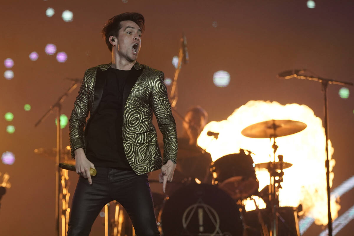 Brendon Urie of the Panic! at the Disco performs at the Rock in Rio music festival in Rio de Ja ...
