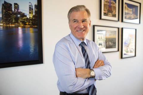 Las Vegas Sands CEO Rob Goldstein poses for a portrait at the company’s headquarters in ...