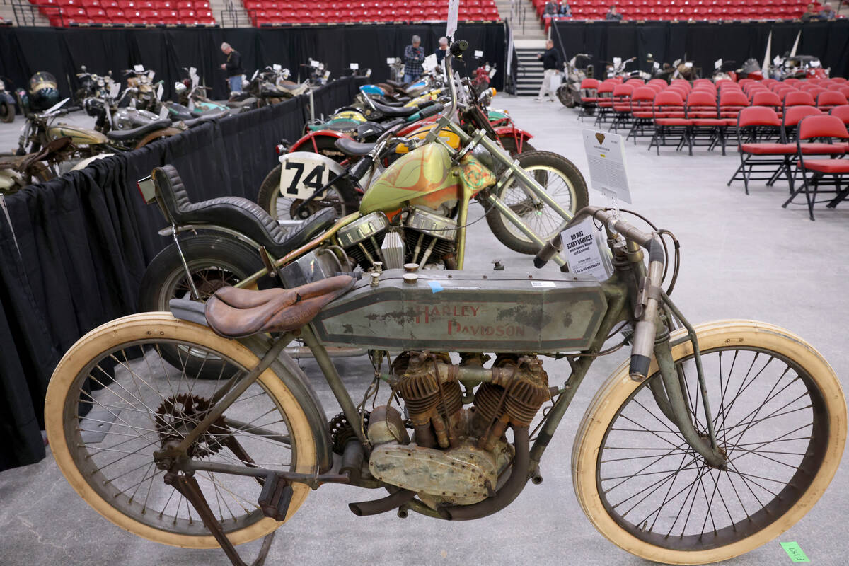 A 1914 Harley-Davidson Factory Racing Twin is part of the “As Found Collection” f ...