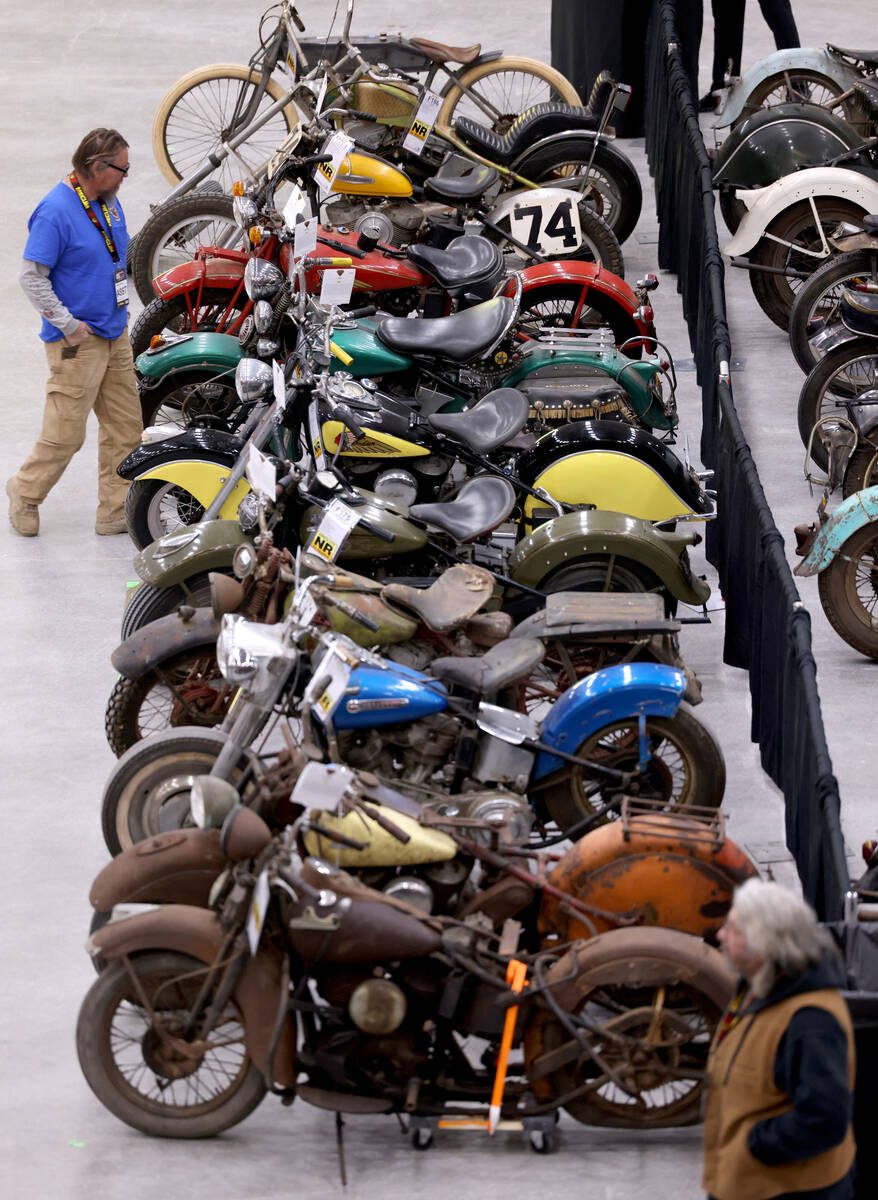 People check out the “As Found Collection” from Mike Wolfe of American Pickers at ...
