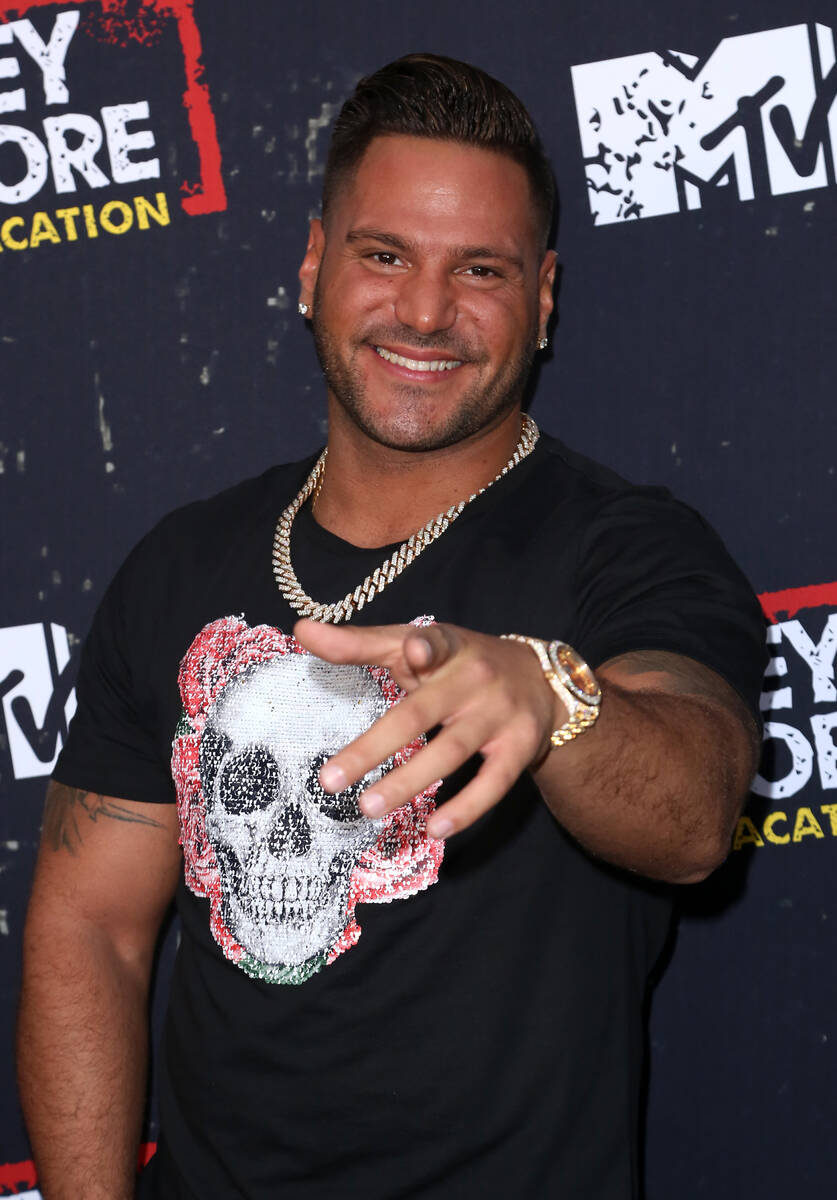 Ronnie Ortiz-Magro arrives at the L.A. premiere of "Jersey Shore Family Vacation" in Los Angele ...
