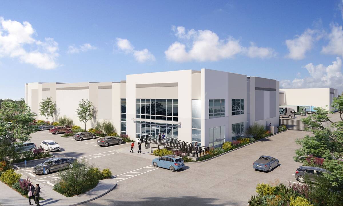 A rendering of a newly built industrial project in the northeast Las Vegas Valley. Developer EB ...