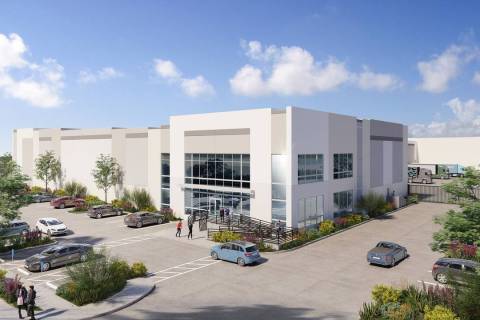 A rendering of a newly built industrial project in the northeast Las Vegas Valley. Developer EB ...