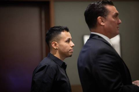 Jovani Tavizon during his sentencing hearing at the Regional Justice Center on Thursday, Jan. 2 ...