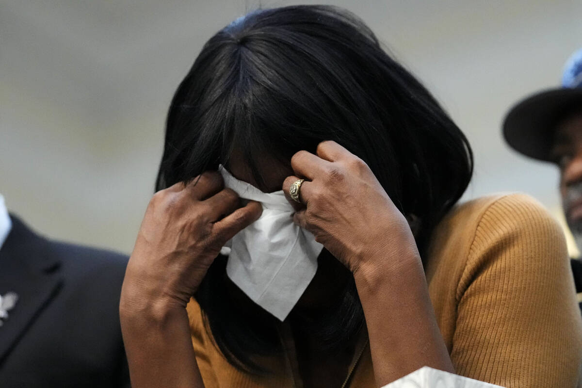 RowVaughn Wells, mother of Tyre Nichols, who died after being beaten by Memphis police officers ...
