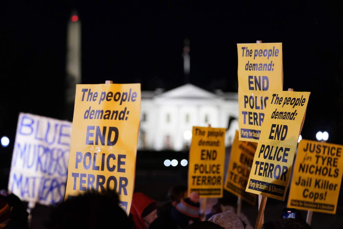 CORRECTS DATE FROM THURSDAY, JAN. 26 TO FRIDAY, JAN. 27 - Protesters gather in Lafayette Park o ...