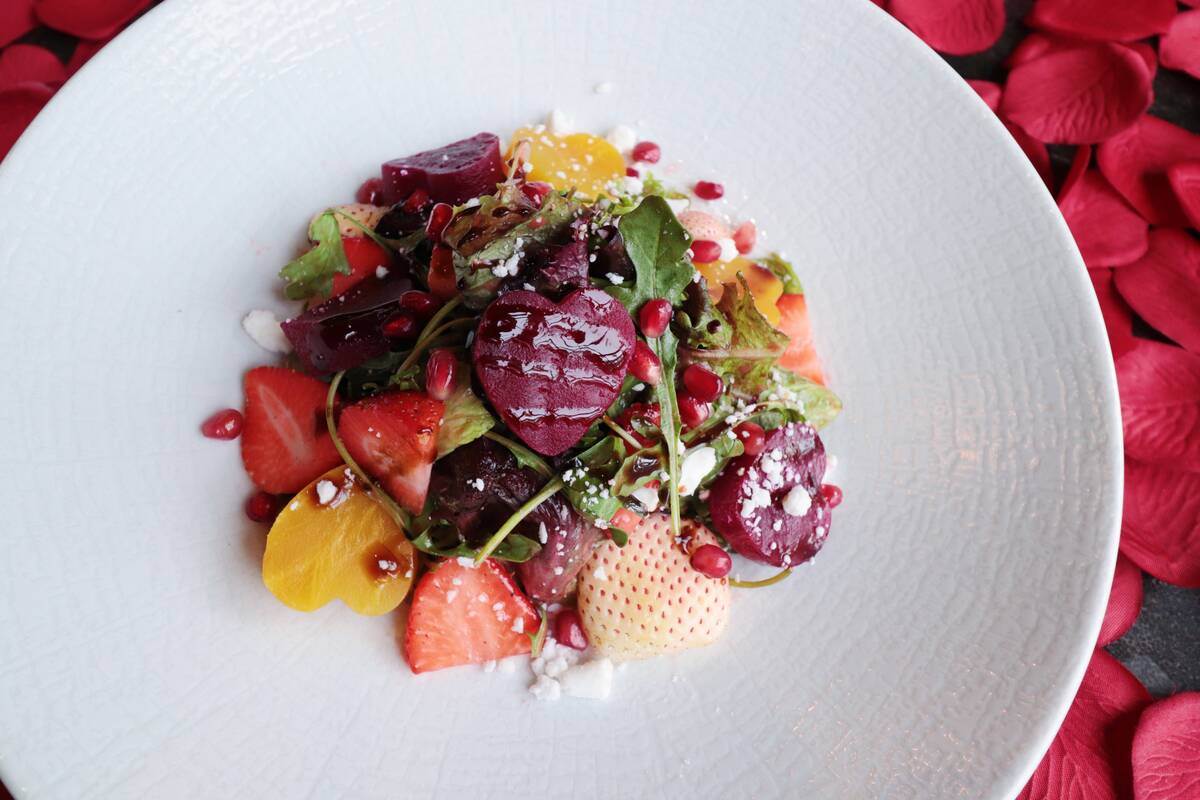 Hearthstone Kitchen & Cellar in Red Rock Resort in Las Vegas is sending out this beet salad for ...