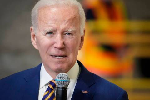 President Joe Biden speaks at the construction site of the Hudson Tunnel Project on Tuesday, Ja ...